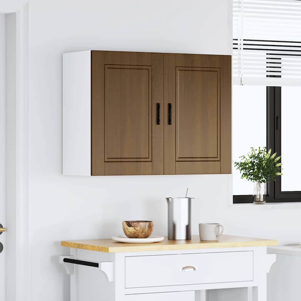 vidaXL Armario de pared cocina Porto madera ingeniería roble marrón