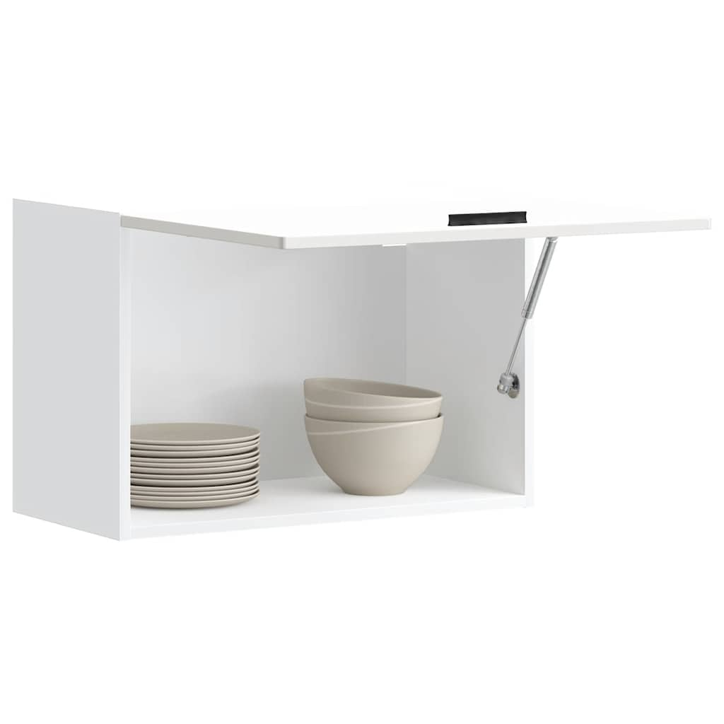 vidaXL Armario pared cocina Porto madera ingeniería blanca alto brillo