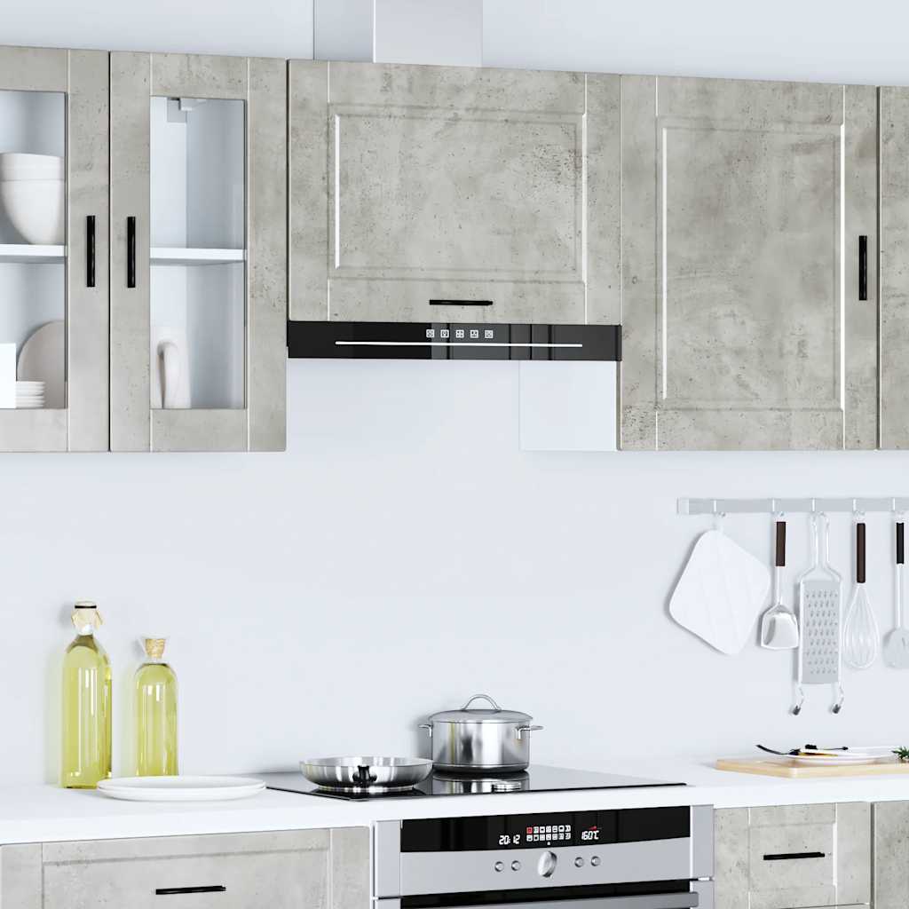 vidaXL Armario de pared cocina Porto madera ingeniería gris hormigón