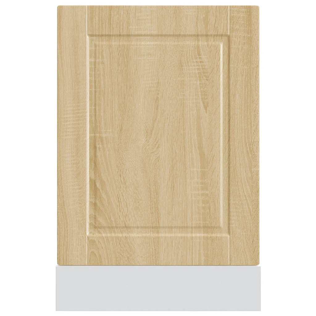 vidaXL Panel para lavavajillas Porto madera contrachapada roble sonoma