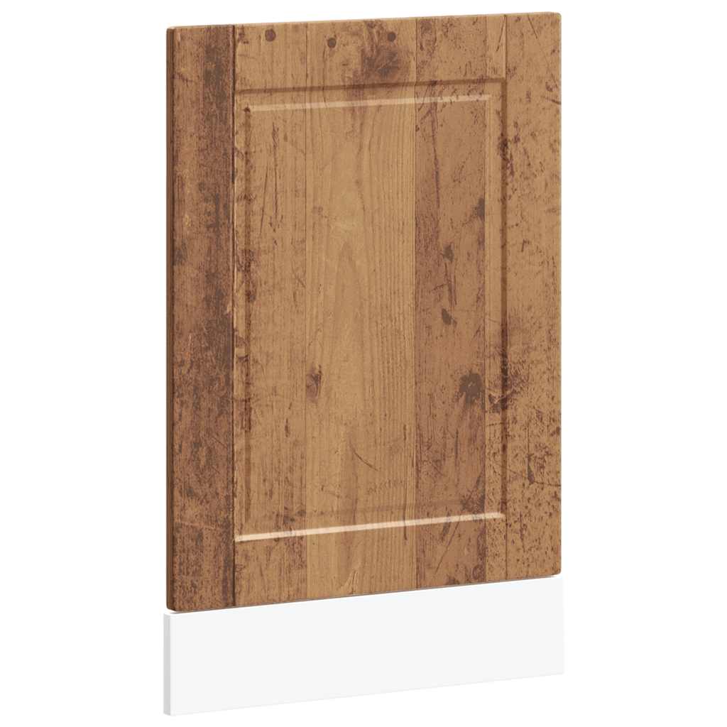 vidaXL Panel para lavavajillas Porto madera contrachapada madera vieja