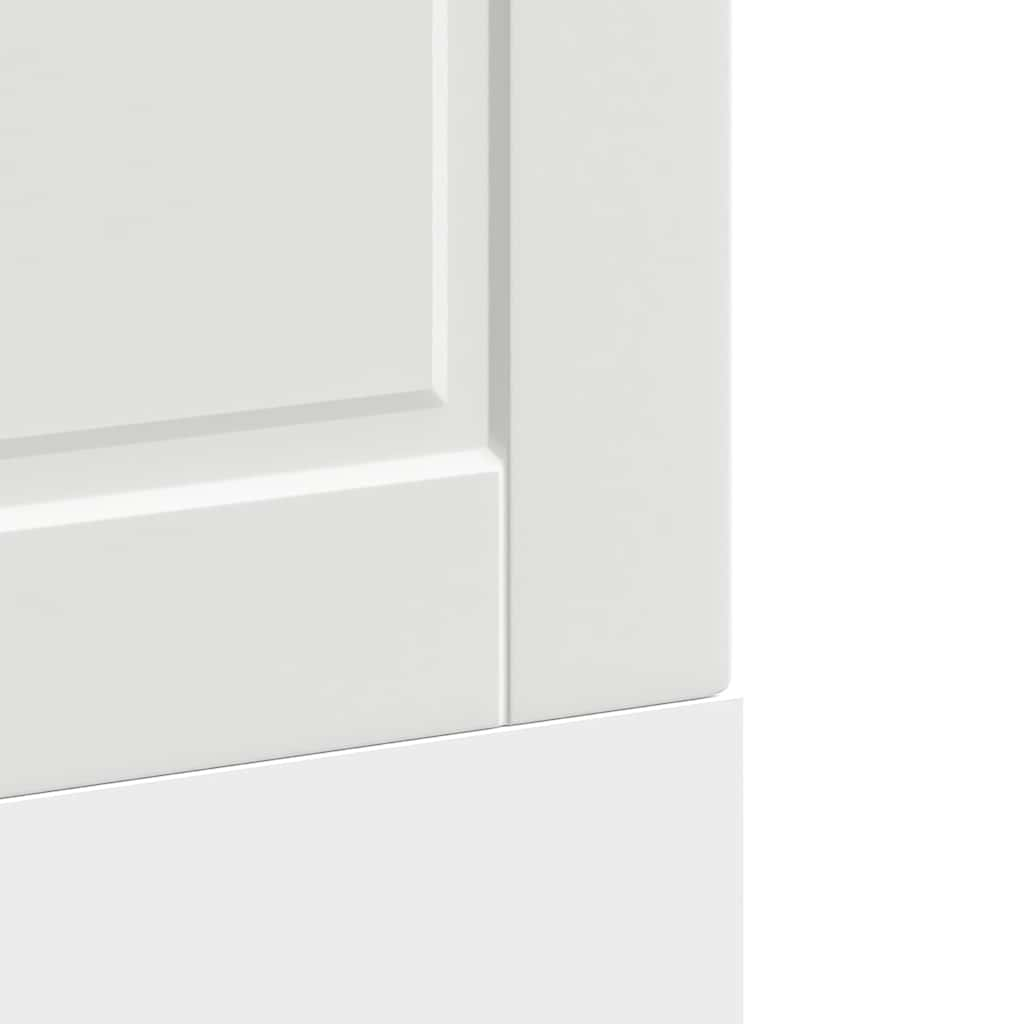 vidaXL Panel para lavavajillas Porto madera contrachapada blanco