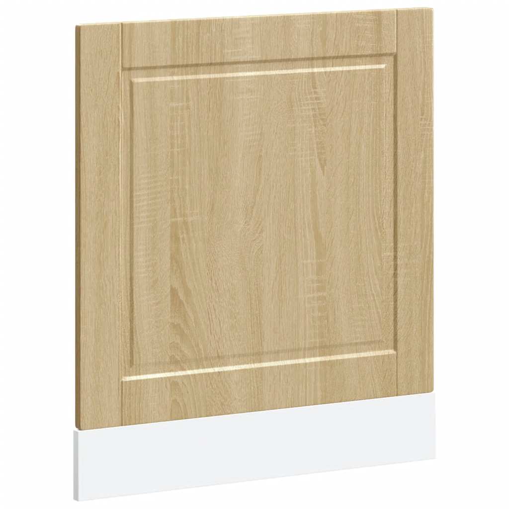 vidaXL Panel para lavavajillas Porto madera contrachapada roble sonoma