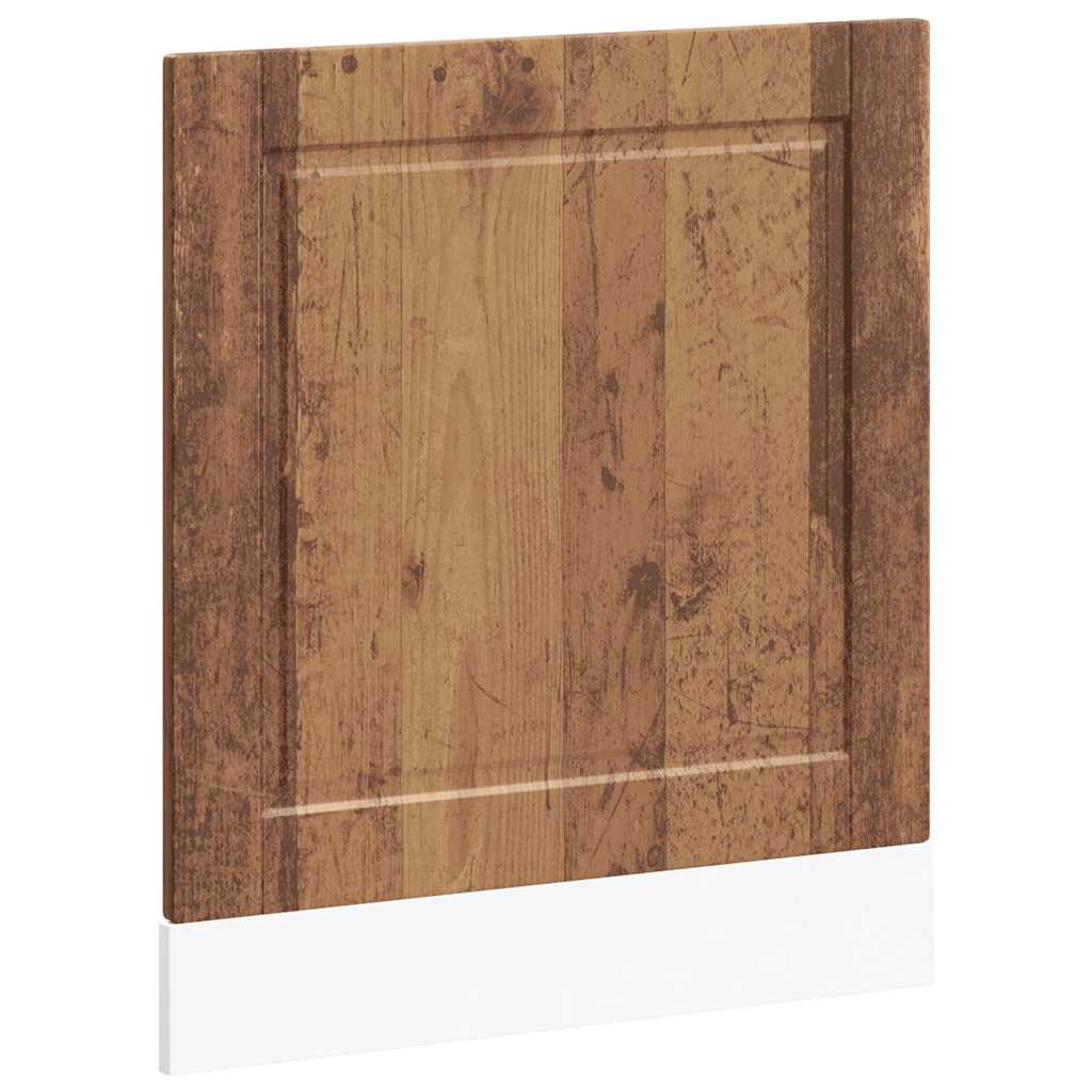 vidaXL Panel para lavavajillas Porto madera contrachapada madera vieja