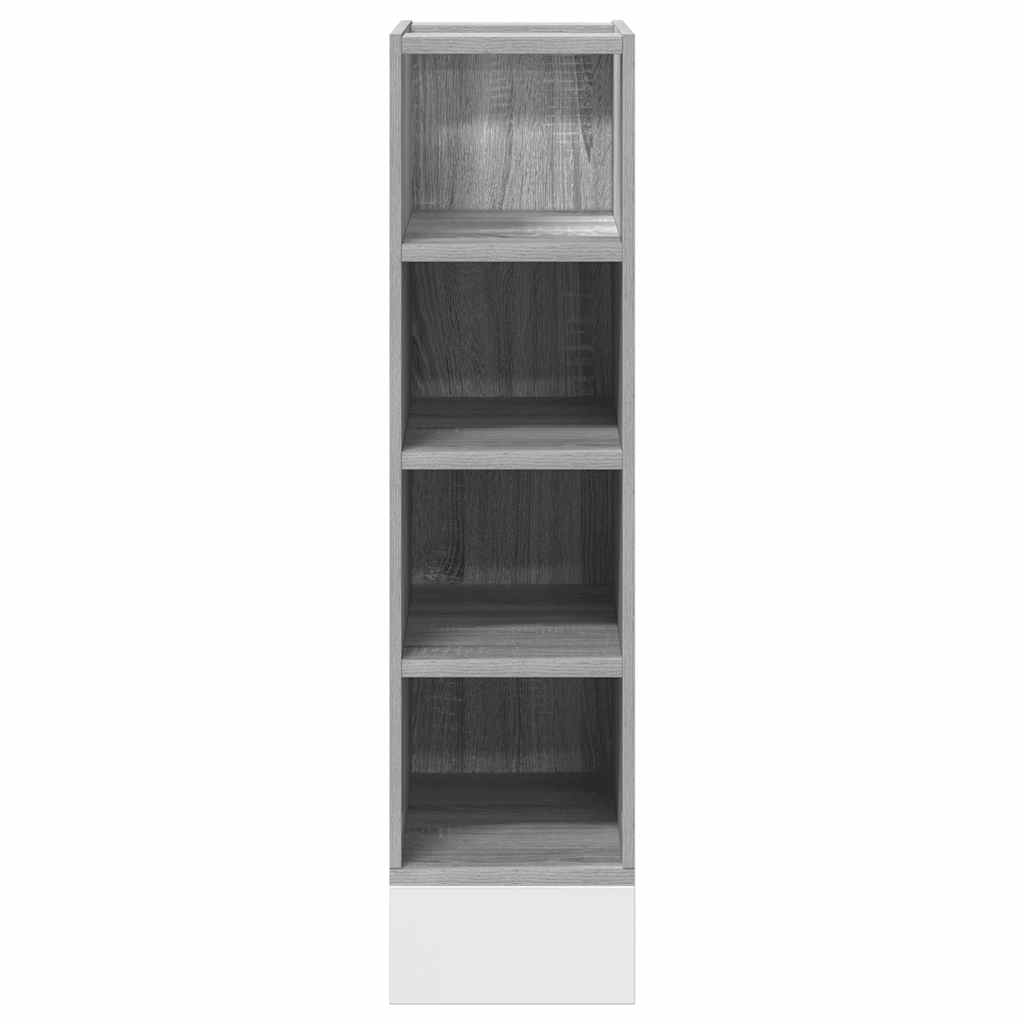 vidaXL Armario bajo de madera de ingeniería gris sonoma 20x44,5x81,5cm