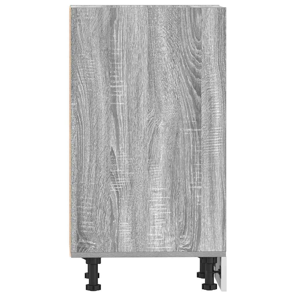 vidaXL Armario bajo de madera de ingeniería gris sonoma 20x44,5x81,5cm