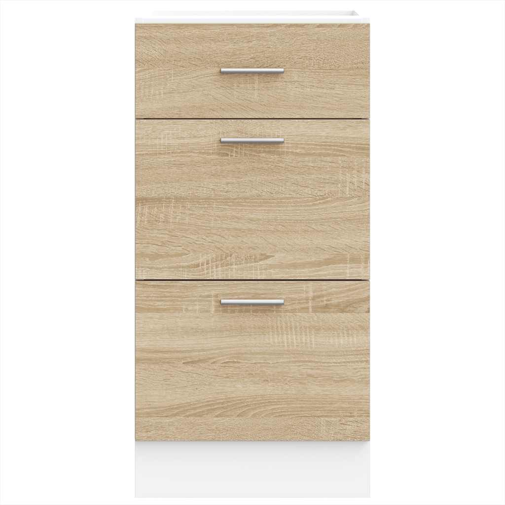 vidaXL Armario bajo de roble Sonoma 40x46x81,5 cm madera de ingeniería