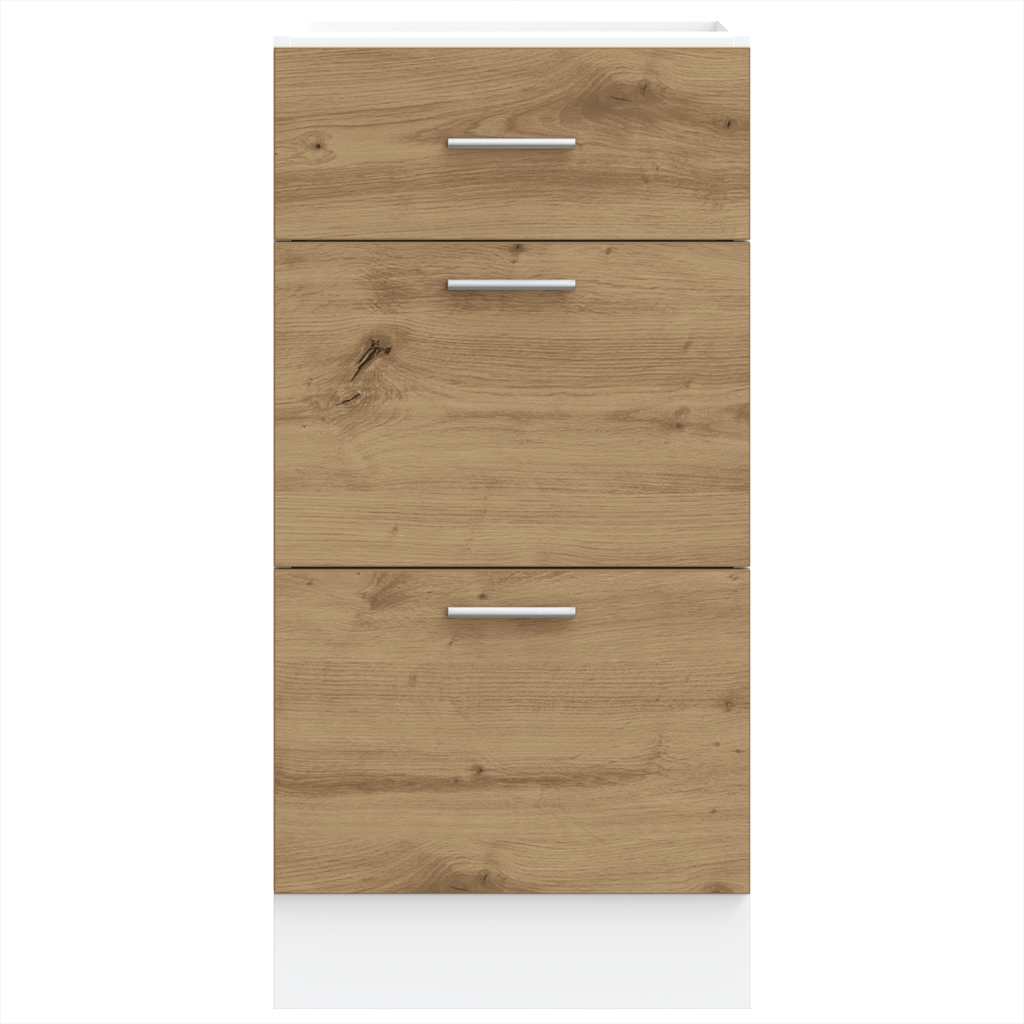 vidaXL Armario inferior madera ingeniería roble artisan 40x46x81,5 cm