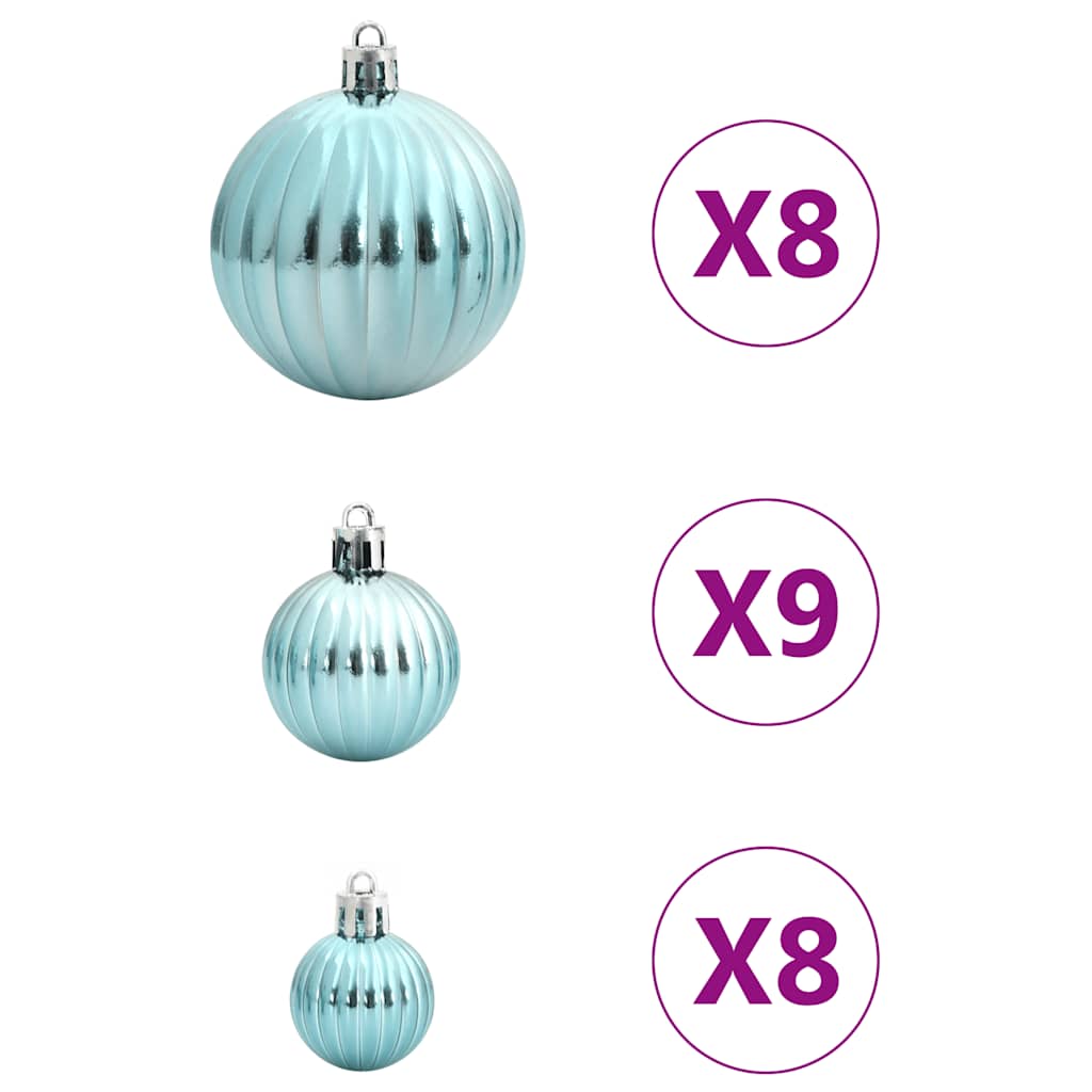 vidaXL Bolas de Navidad 100 unidades verde Ø3/4/6 cm