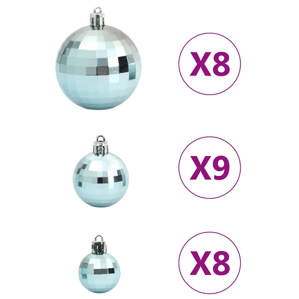 vidaXL Bolas de Navidad 100 unidades verde Ø3/4/6 cm