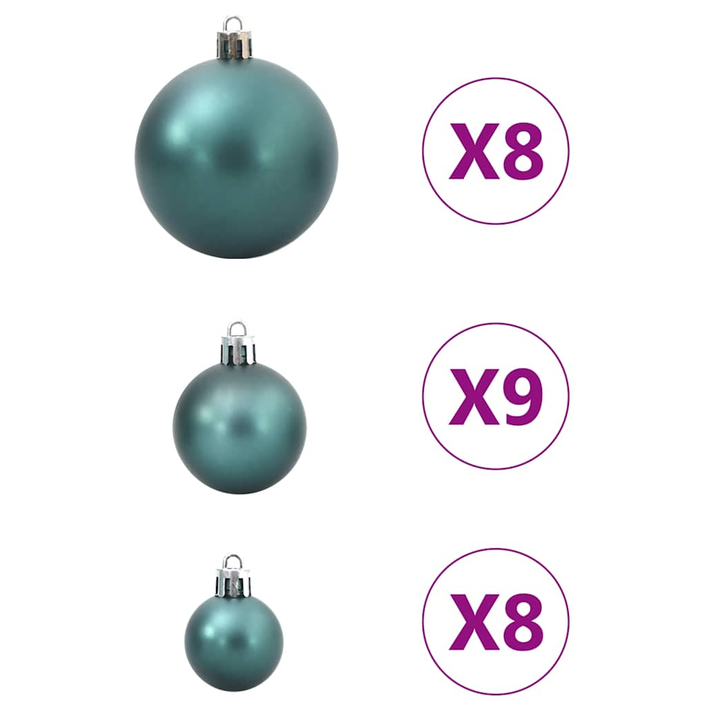 vidaXL Bolas de Navidad 100 unidades verde Ø3/4/6 cm