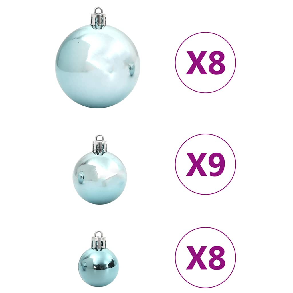 vidaXL Bolas de Navidad 100 unidades verde Ø3/4/6 cm