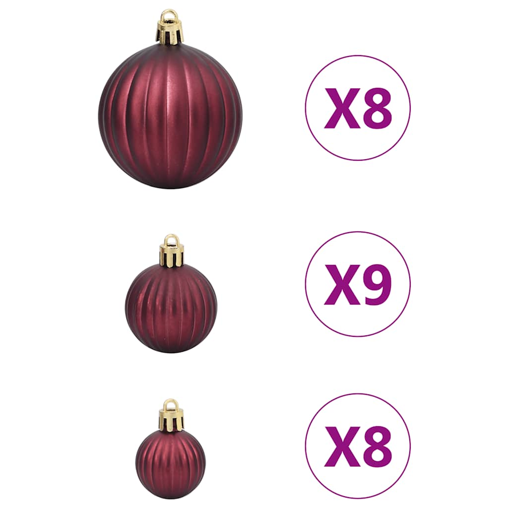 vidaXL Bolas de Navidad 100 uds color champán y marrón oscuro Ø3/4/6cm