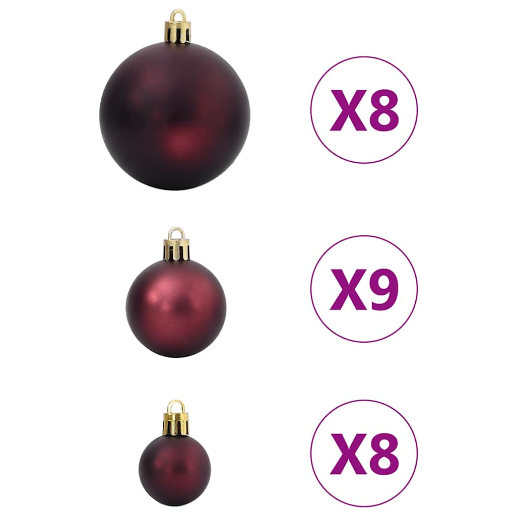 vidaXL Bolas de Navidad 100 uds color champán y marrón oscuro Ø3/4/6cm