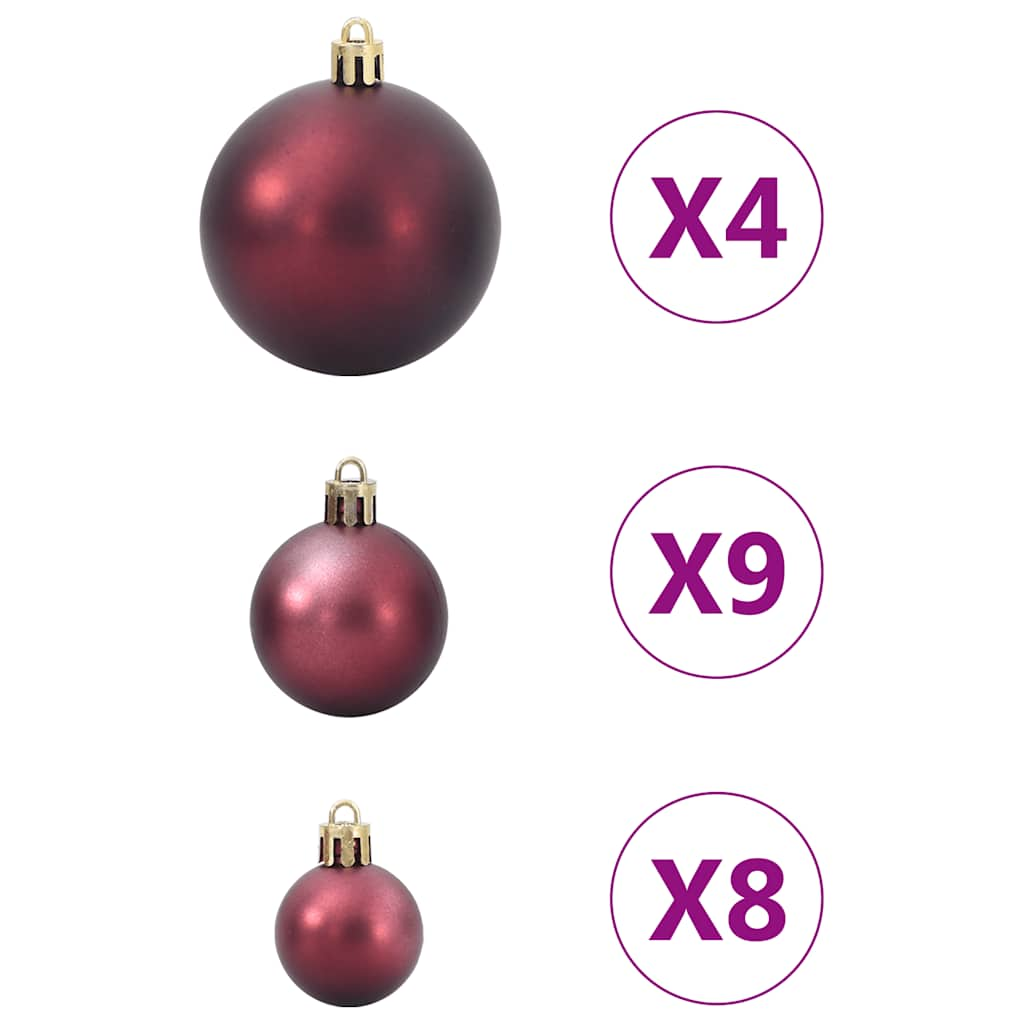 vidaXL Bolas de Navidad 98 unidades marrón Ø3/4/6 cm