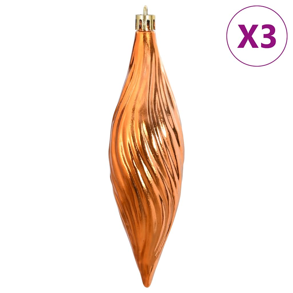 vidaXL Bolas de Navidad 98 unidades cobre Ø3/4/6 cm