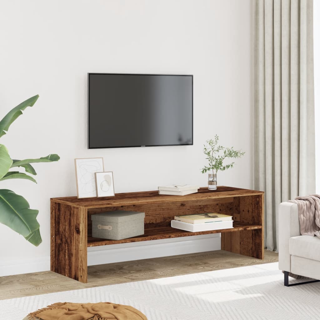 vidaXL Mueble de TV madera de ingeniería envejecida 120x40x40 cm