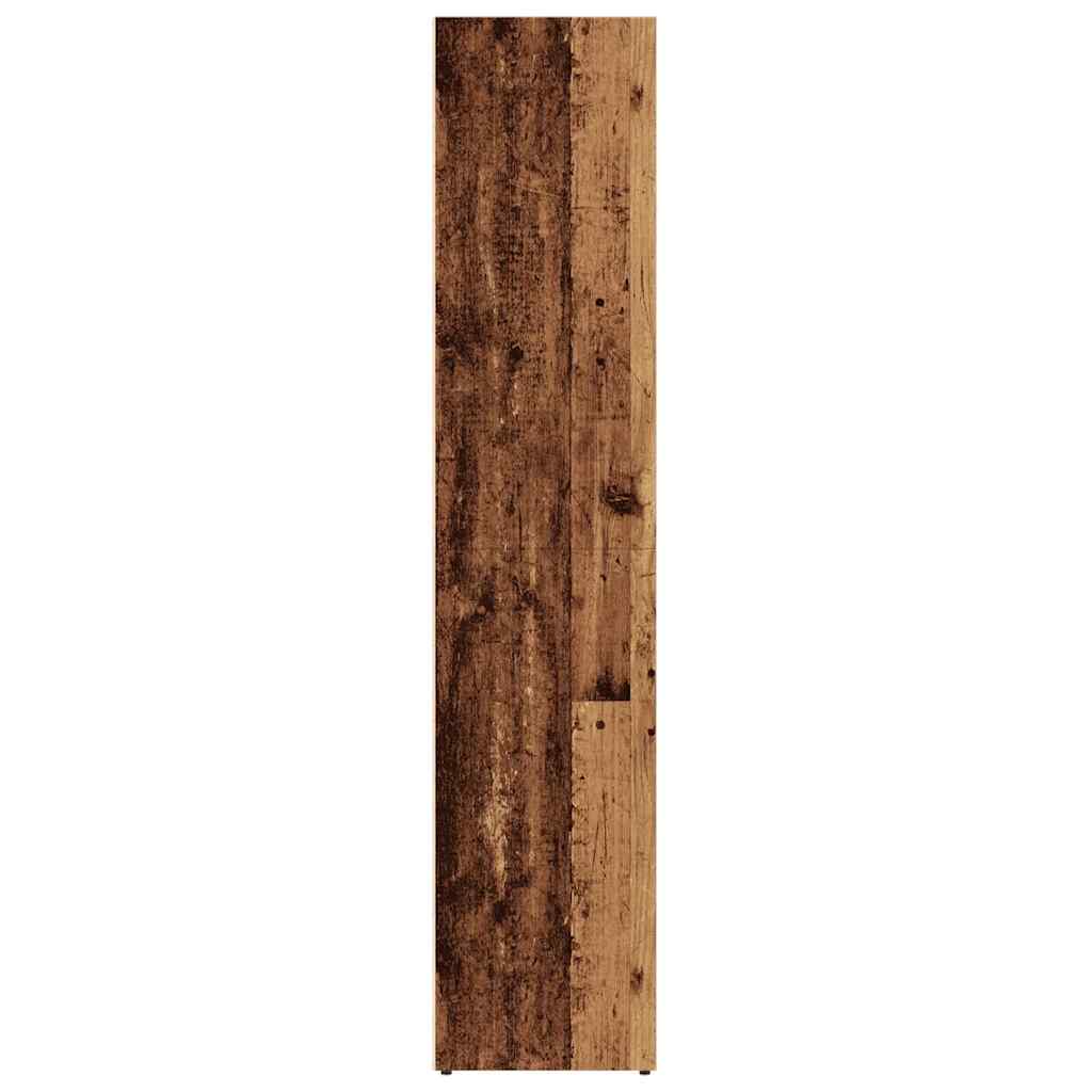 vidaXL Estantería de madera ingeniería madera envejecida 36x30x143 cm