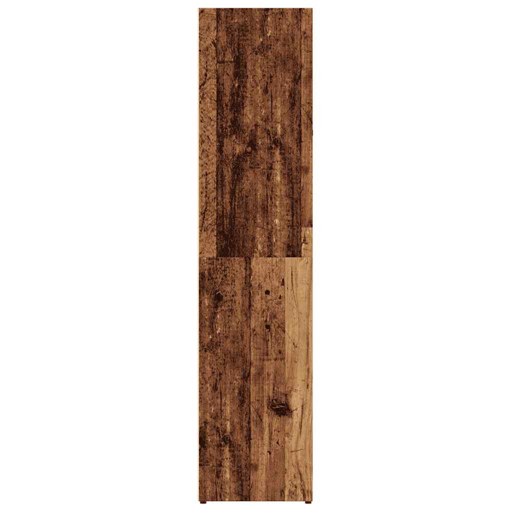 vidaXL Estantería madera de ingeniería envejecida 66x30x130 cm