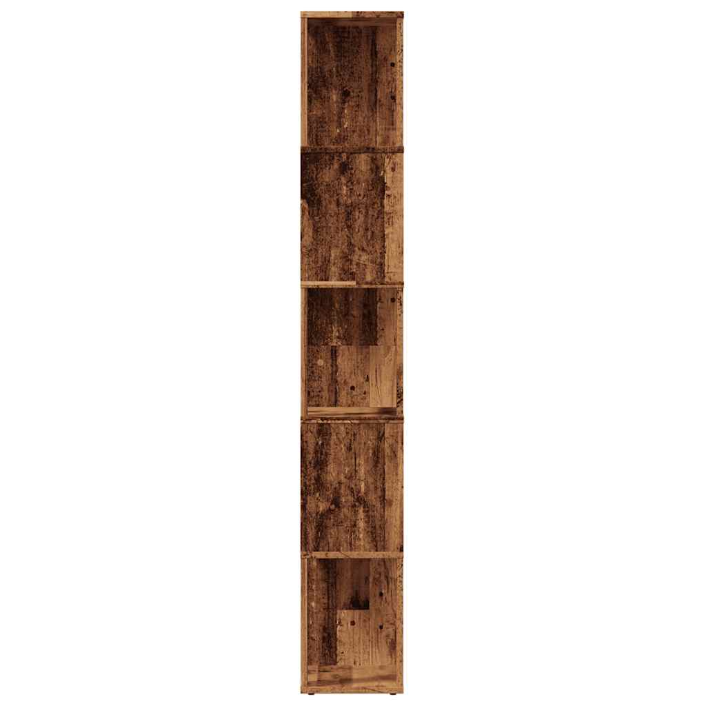 vidaXL Estantería madera de ingeniería madera envejecida 45x24x159 cm