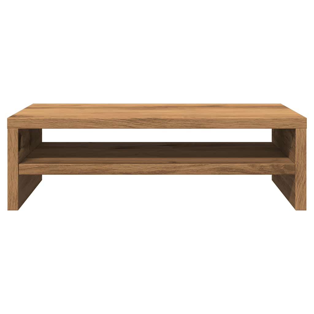 vidaXL Soporte mesa pantalla madera ingeniería roble 42x24x13 cm