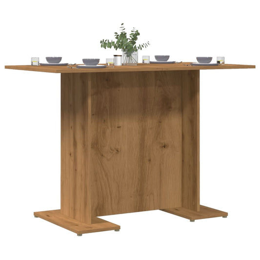 vidaXL Mesa de comedor madera ingeniería roble artisan 110x60x75 cm