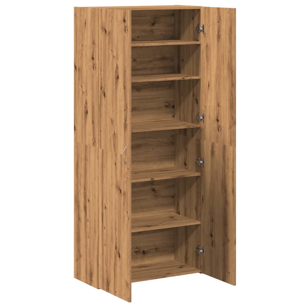 vidaXL Mueble zapatero madera ingeniería roble artisan 80x35,5x180cm