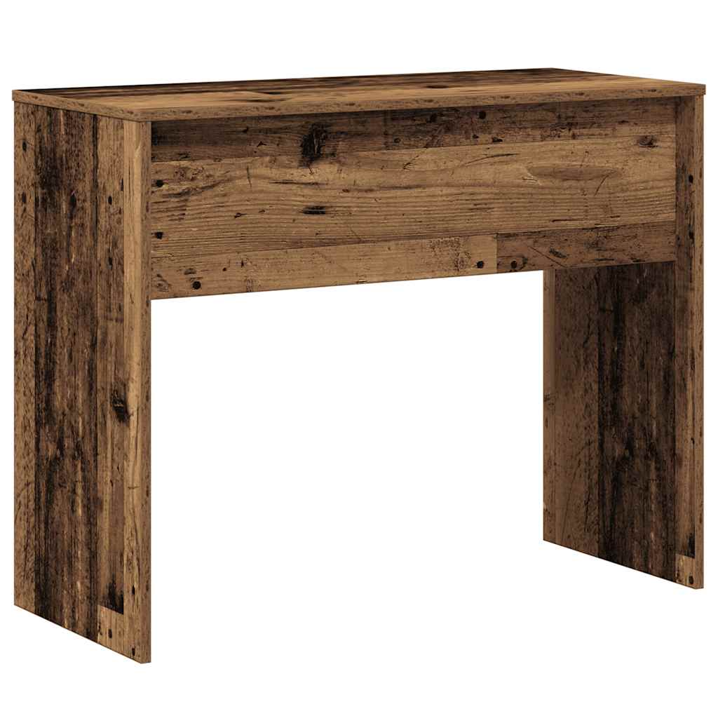 vidaXL Escritorio de madera contrachapada madera envejecida 90x40x72cm