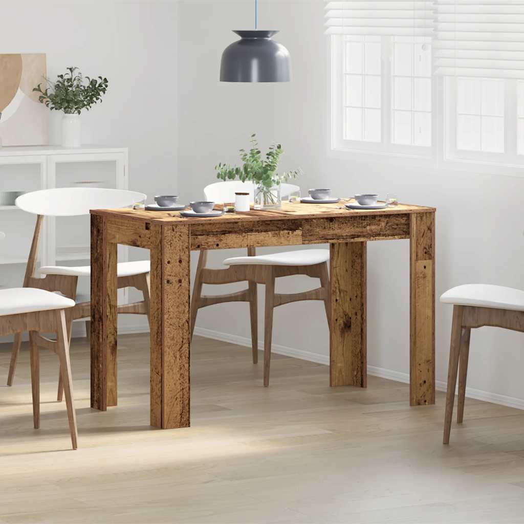 vidaXL Mesa de comedor de madera contrachapada madera vieja