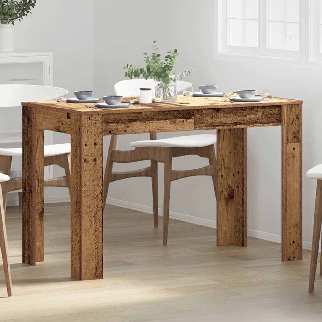 vidaXL Mesa de comedor de madera contrachapada madera vieja