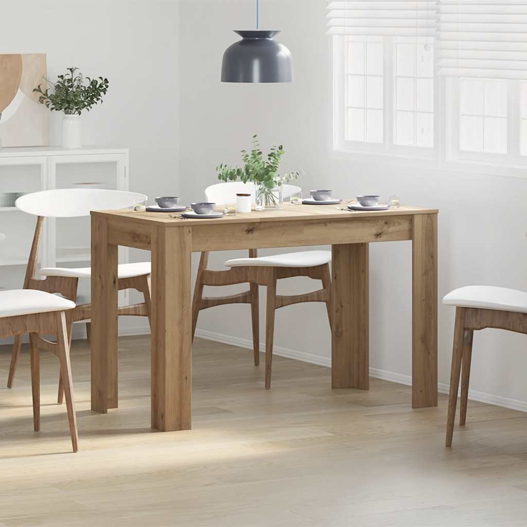 vidaXL Mesa de Comedor Roble Artesano 120x60x76cm madera reconstituida