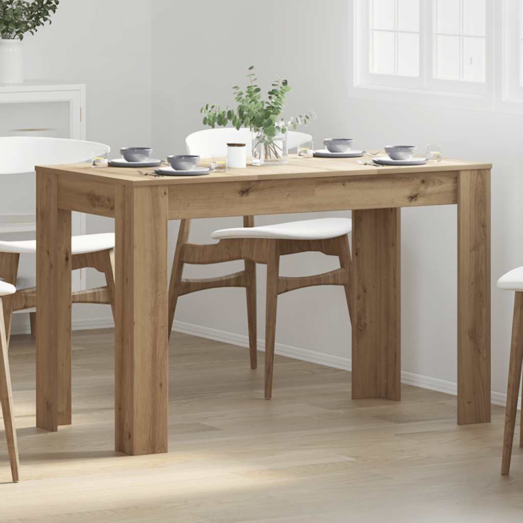 vidaXL Mesa de Comedor Roble Artesano 120x60x76cm madera reconstituida