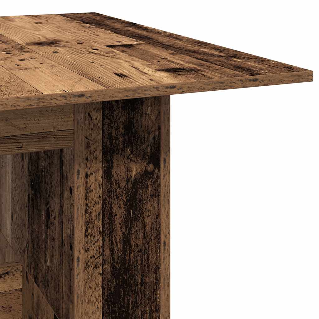 vidaXL Mesa de comedor de aglomerado madera envejecida 180x90x76 cm