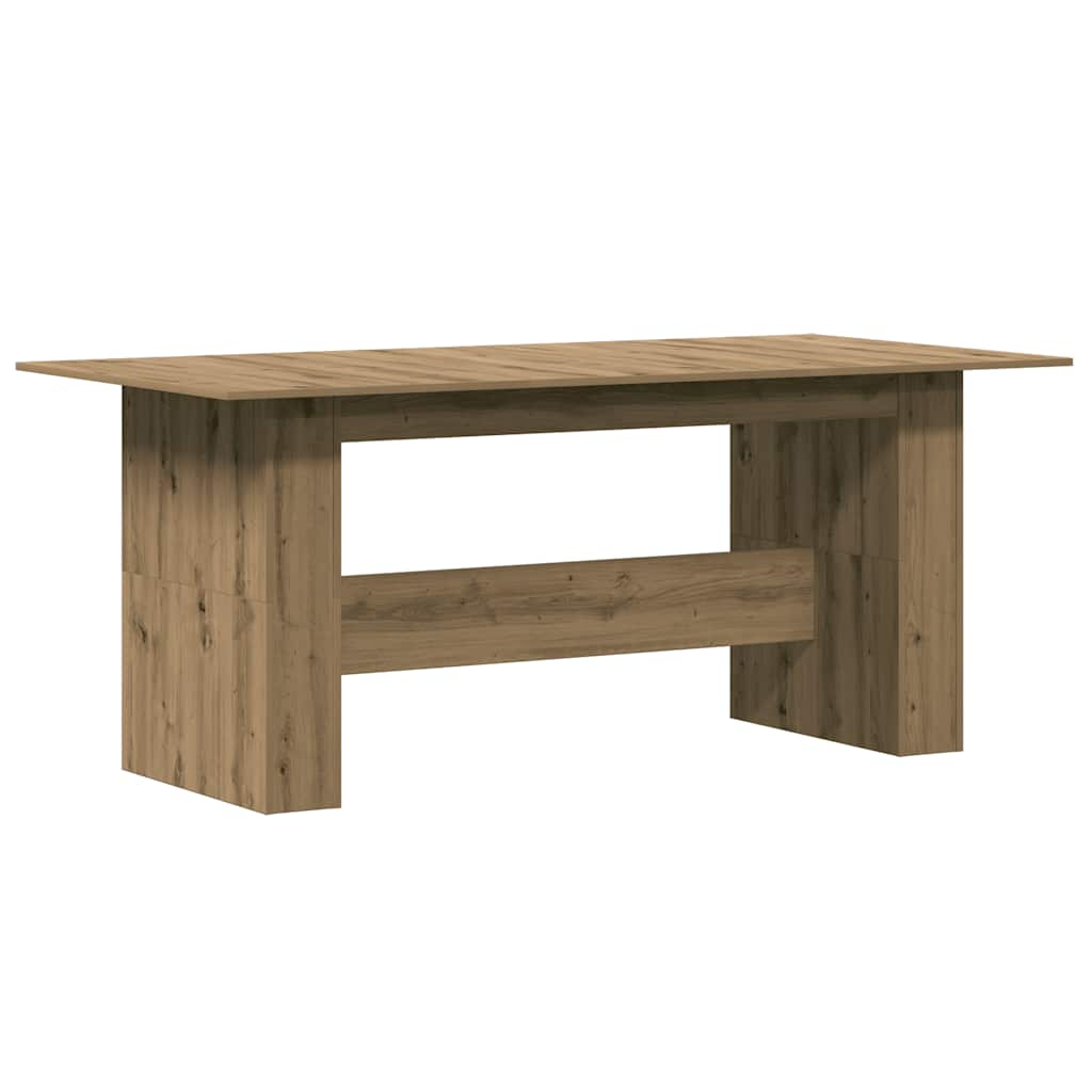 vidaXL Mesa de comedor madera ingeniería roble artisan 180x90x76 cm