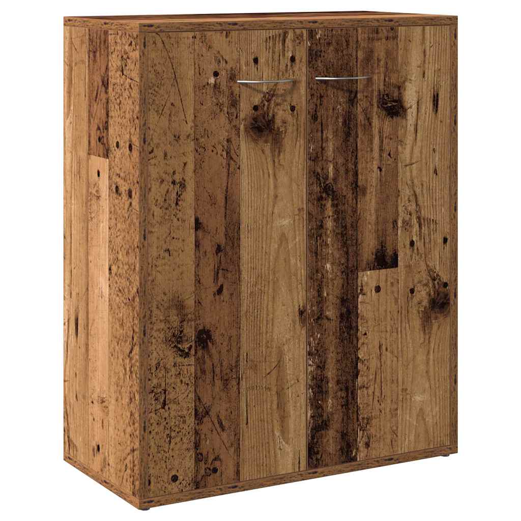 vidaXL Aparador de madera contrachapada madera envejecida 60x30x75 cm