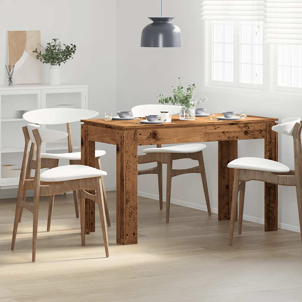 vidaXL Mesa de comedor de madera contrachapada madera vieja