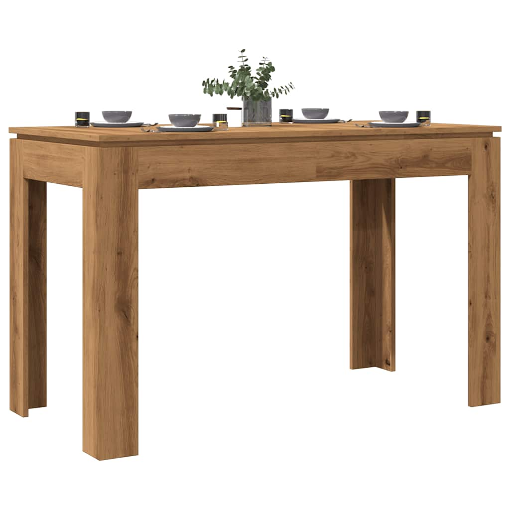 vidaXL Mesa de Comedor Roble Artesano 120x60x76cm madera reconstituida