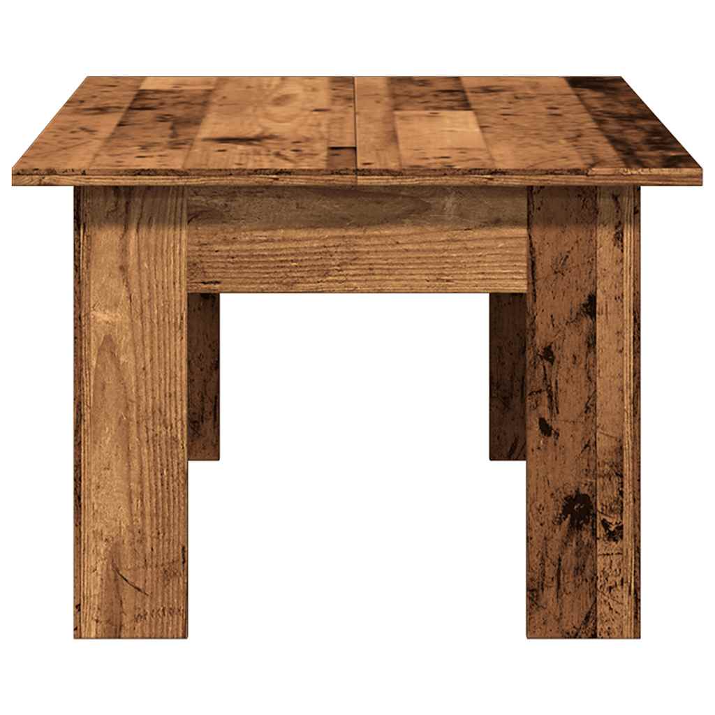 vidaXL Mesa de centro madera contrachapada madera envejecida