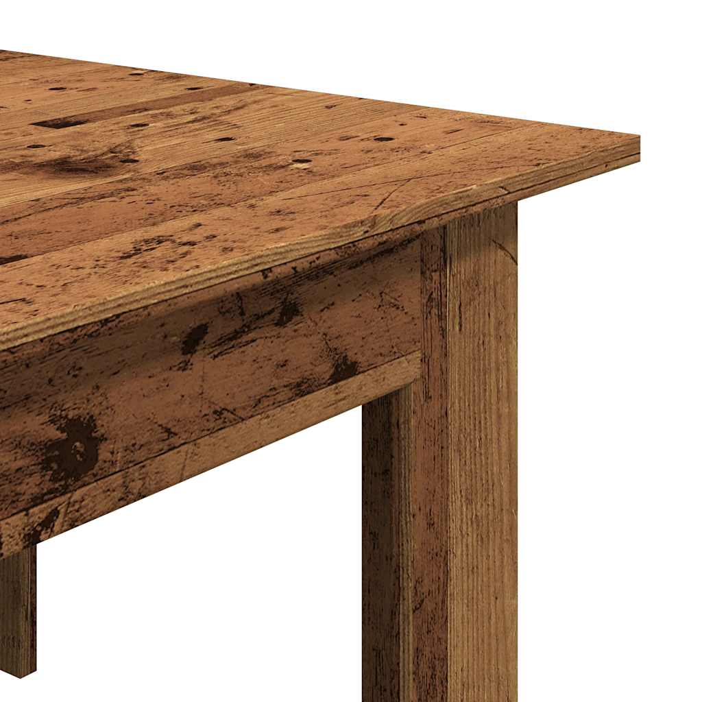 vidaXL Mesa de centro madera contrachapada madera envejecida