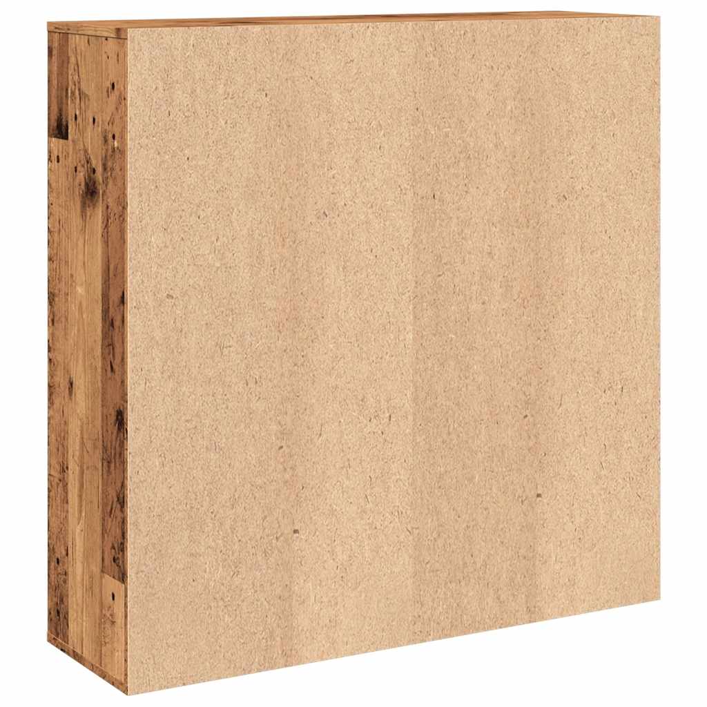 vidaXL Estantería de madera de ingeniería envejecida 98x29x97,5 cm