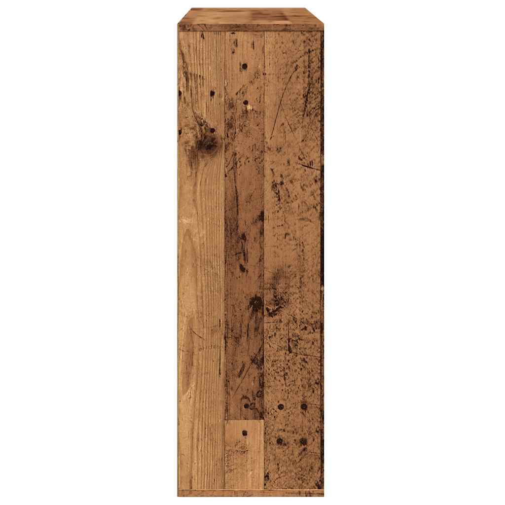 vidaXL Estantería madera envejecida 98x29x97,5 cm