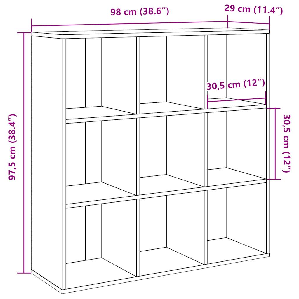 vidaXL Estantería roble artisan 98x29x97,5 cm