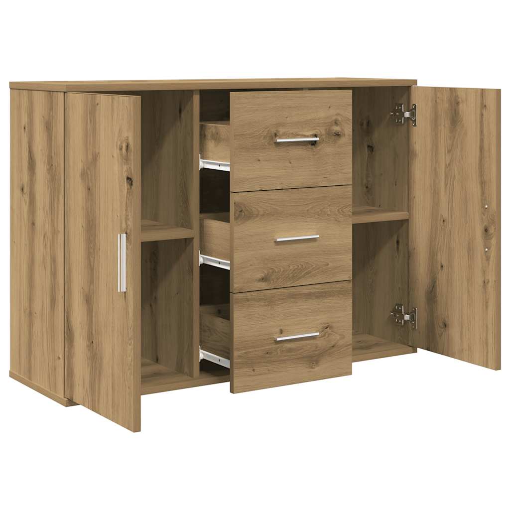 vidaXL Aparador de madera de ingeniería roble artisan 90x29,5x65 cm