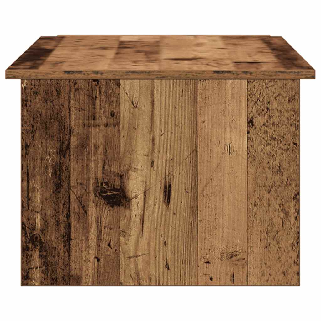 vidaXL Mesa de centro madera contrachapada envejecida 150x50x35 cm