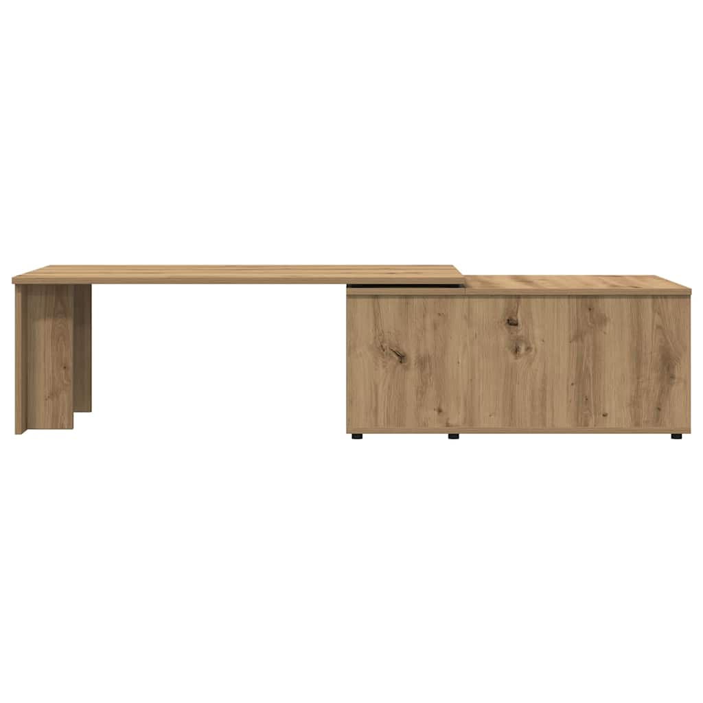 vidaXL Mesa de centro madera de ingeniería roble artisan 150x50x35 cm