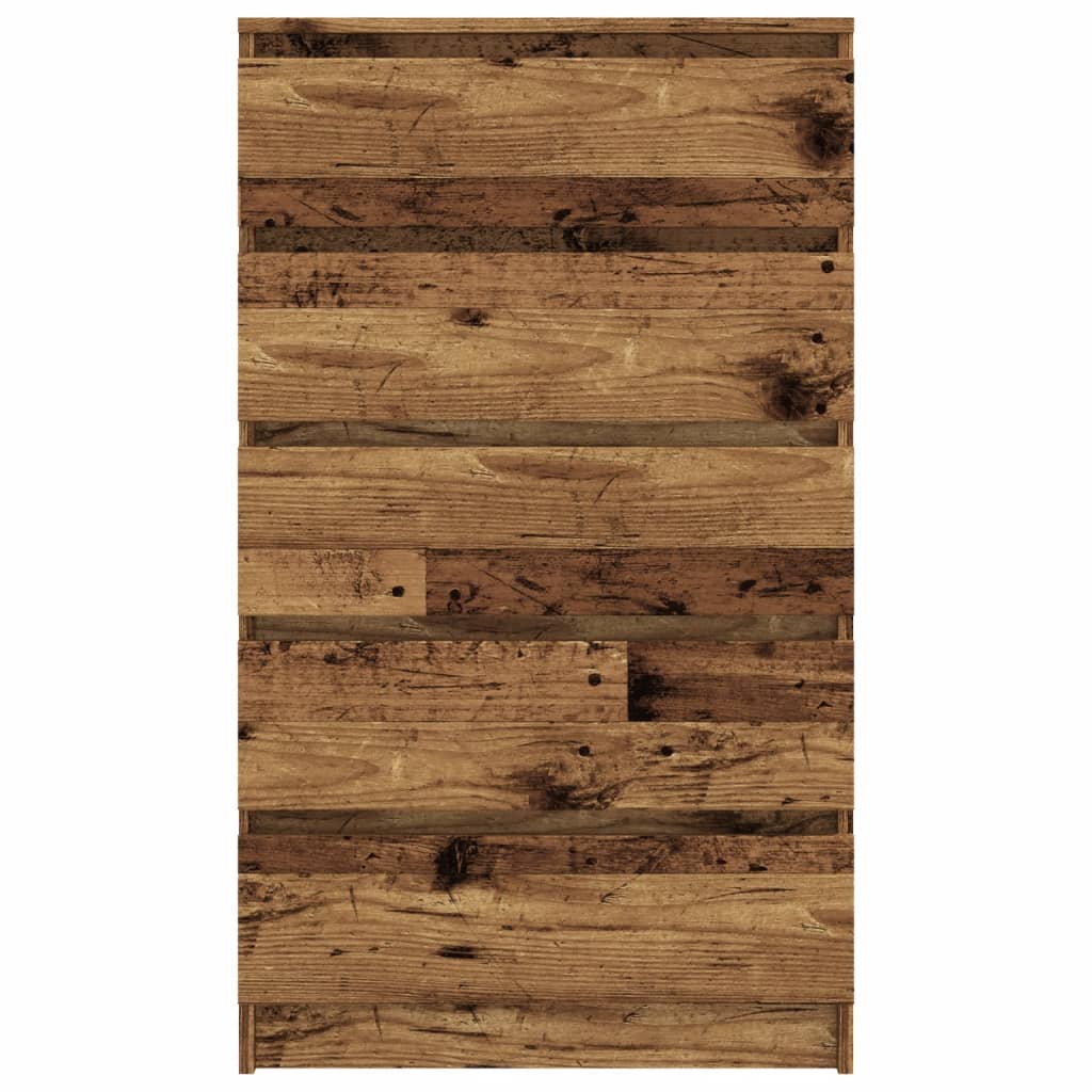 vidaXL Cajonera de madera de ingeniería envejecida 60x36x103 cm