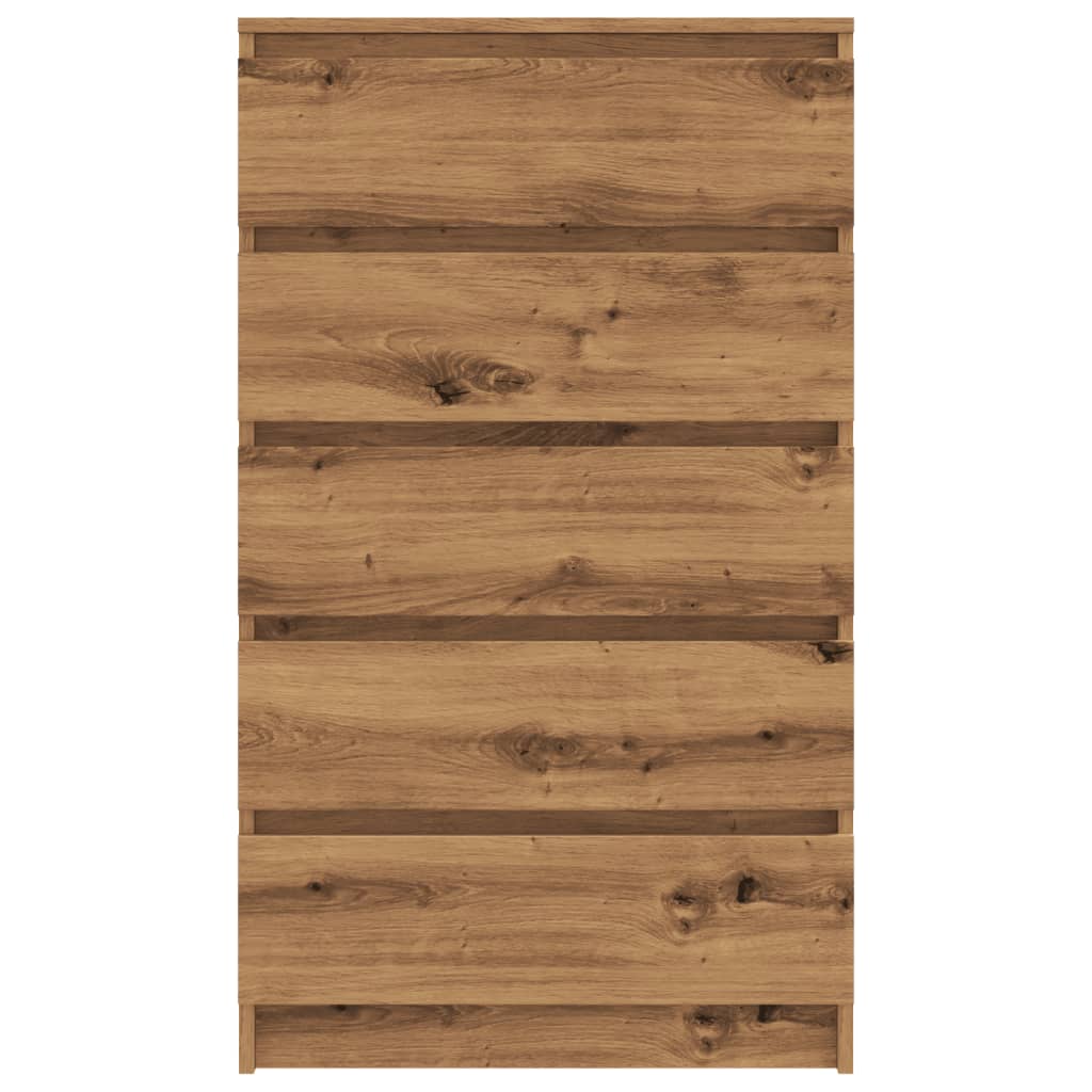 vidaXL Cajonera de madera de ingeniería roble artisan 60x36x103 cm