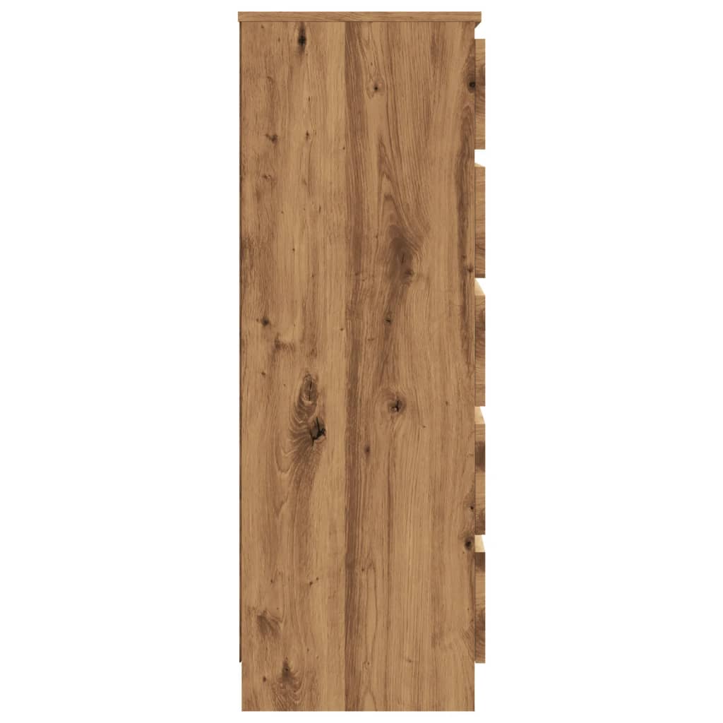 vidaXL Cajonera de madera de ingeniería roble artisan 60x36x103 cm