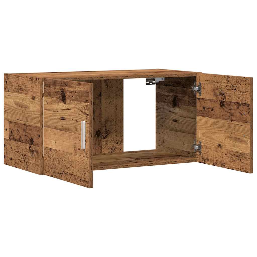 vidaXL Armario de pared madera ingeniería envejecida 80x39x40 cm