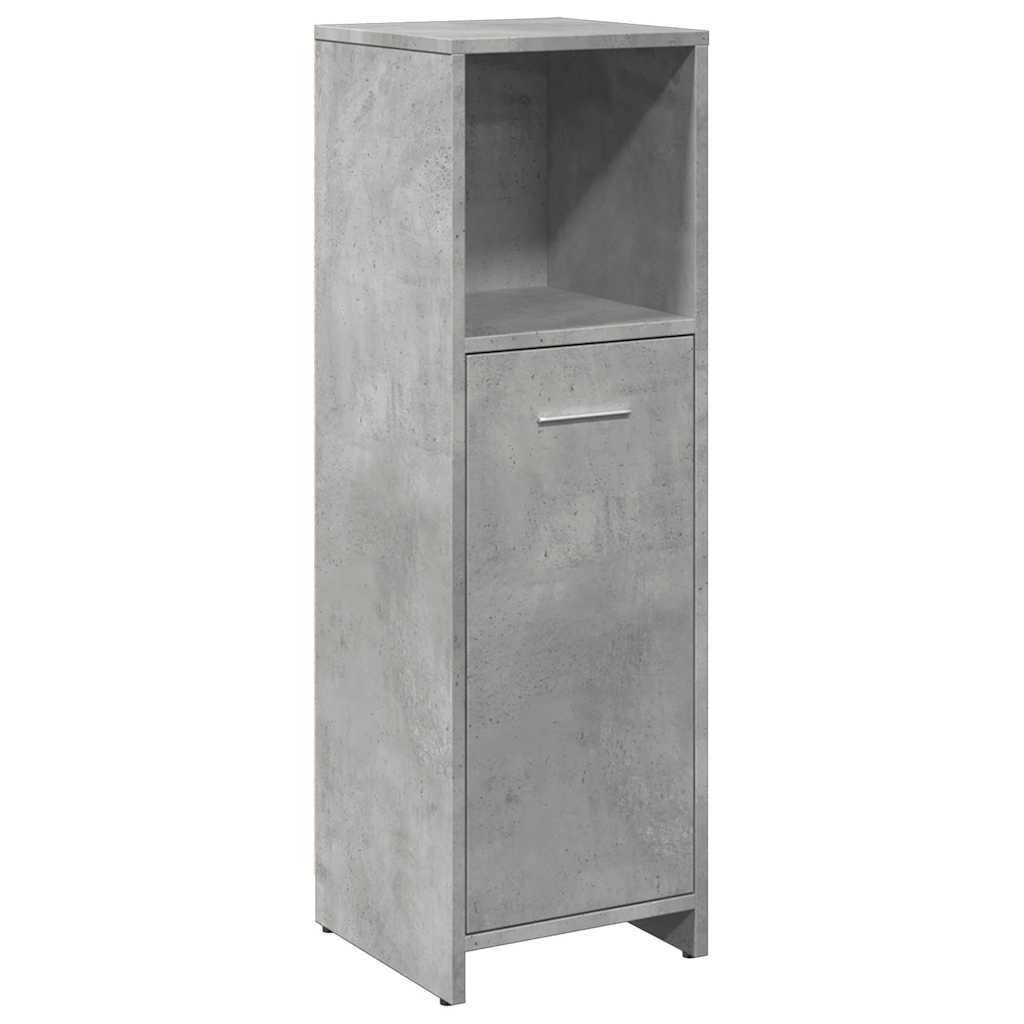 vidaXL Armario de baño madera contrachapada gris 30x30x95 cm